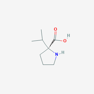 molecular formula C8H15NO2 B8182373 2-isopropyl-d-proline 