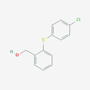 molecular formula C13H11ClOS B081829 {2-[(4-Chlorophenyl)sulfanyl]phenyl}methanol CAS No. 13459-59-1