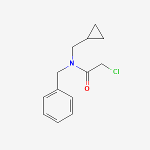 molecular formula C13H16ClNO B8183137 N-benzyl-2-chloro-N-(cyclopropylmethyl)acetamide 