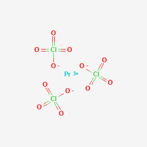 molecular formula Cl3O12Pr B081832 Praseodymium(3+) perchlorate CAS No. 13498-07-2