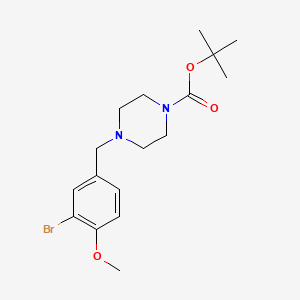 molecular formula C17H25BrN2O3 B8183235 tert-Butyl 4-(3-bromo-4-methoxybenzyl)piperazine-1-carboxylate 