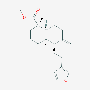 molecular formula C21H30O3 B081834 甲基(1R,4aR,5S,8aR)-5-[2-(呋喃-3-基)乙基]-1,4a-二甲基-6-亚甲基-3,4,5,7,8,8a-六氢-2H-萘-1-羧酸酯 CAS No. 10267-15-9