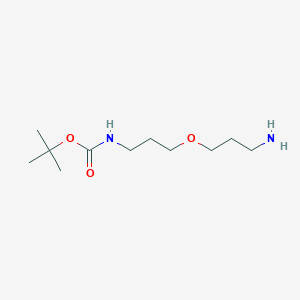 molecular formula C11H24N2O3 B8183796 Carbamic acid, [3-(3-aminopropoxy)propyl]-, 1,1-dimethylethyl ester 