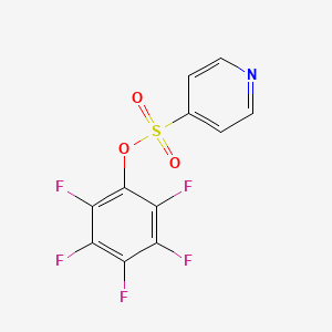 molecular formula C11H4F5NO3S B8184379 Perfluorophenyl pyridine-4-sulfonate 
