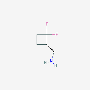 molecular formula C5H9F2N B8184515 (S)-(2,2-Difluorocyclobutyl)methanamine 