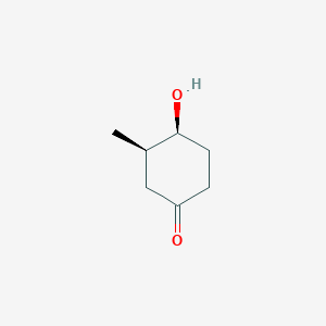 molecular formula C7H12O2 B8184551 cis-4-Hydroxy-3-methyl-cyclohexanone 