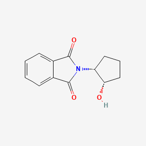 molecular formula C13H13NO3 B8184755 cis-2-(2-Hydroxy-cyclopentyl)-isoindole-1,3-dione 