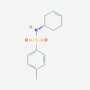 molecular formula C13H17NO2S B8184916 N-[(1S)-cyclohex-3-en-1-yl]-4-methylbenzene-1-sulfonamide 