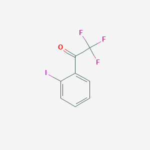 molecular formula C8H4F3IO B8185027 2,2,2-Trifluoro-1-(2-iodo-phenyl)-ethanone 