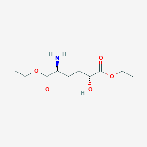 molecular formula C10H19NO5 B8185151 Rel-diethyl (2S,5R)-2-amino-5-hydroxyhexanedioate 