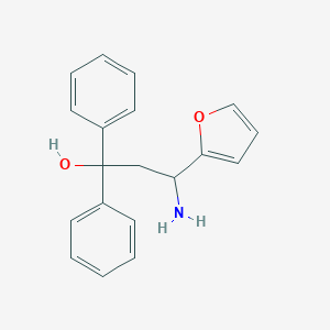 molecular formula C19H19NO2 B081853 1,1-Diphenyl-3-(2-furyl)-3-amino-1-propanol CAS No. 14717-63-6