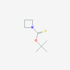 molecular formula C8H15NOS B8185417 Azetidine-1-carbothioic acid O-tert-butyl ester 