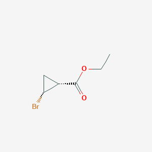 molecular formula C6H9BrO2 B8185582 Ethyl (1R,2R)-2-bromocyclopropane-1-carboxylate 