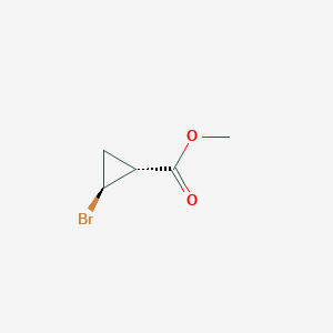 molecular formula C5H7BrO2 B8185598 methyl (1R,2S)-2-bromocyclopropane-1-carboxylate 