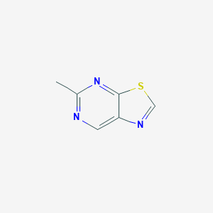 molecular formula C6H5N3S B081866 Thiazolo[5,4-d]pyrimidine, 5-methyl- CAS No. 13554-89-7