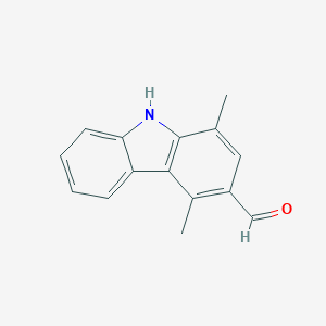 molecular formula C15H13NO B081867 1,4-Dimethyl-9H-carbazole-3-carbaldehyde CAS No. 14501-66-7