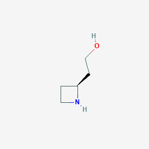molecular formula C5H11NO B8187326 (S)-2-(Azetidin-2-yl)ethan-1-ol 