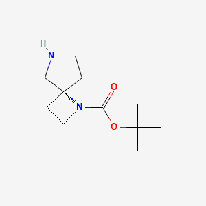 molecular formula C11H20N2O2 B8187410 tert-butyl (4R)-1,7-diazaspiro[3.4]octane-1-carboxylate 