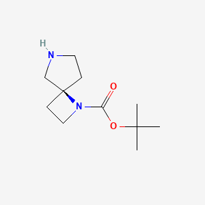 molecular formula C11H20N2O2 B8187413 tert-butyl (4S)-1,7-diazaspiro[3.4]octane-1-carboxylate 