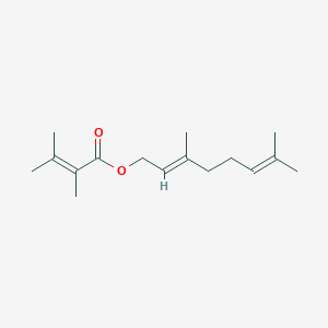 molecular formula C16H26O2 B081879 3,7-Dimethyl-2,6-octadienyl 2,3-dimethylcrotonate CAS No. 10402-48-9