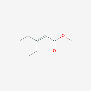 molecular formula C8H14O2 B081880 Methyl 3-ethylpent-2-enoate CAS No. 13979-17-4