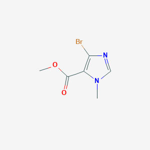 molecular formula C6H7BrN2O2 B8188015 4-Bromo-1-methyl-1H-imidazole-5-carboxylic acid methyl ester 