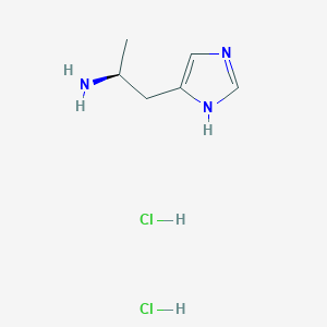 molecular formula C6H13Cl2N3 B8188024 S-2-(1H-Imidazol-4-yl)-1-methyl-ethylamine dihydrochloride 