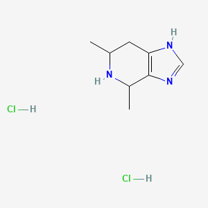 molecular formula C8H15Cl2N3 B8188027 4,6-Dimethyl-4,5,6,7-tetrahydro-1H-imidazo[4,5-c]pyridine dihydrochloride 