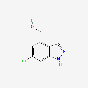 molecular formula C8H7ClN2O B8188074 (6-Chloro-1H-indazol-4-yl)-methanol 