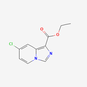 molecular formula C10H9ClN2O2 B8188178 Ethyl 7-chloroimidazo[1,5-a]pyridine-1-carboxylate 