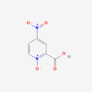 molecular formula C6H4N2O5 B081882 4-nitro-1-oxidopyridin-1-ium-2-carboxylic acid CAS No. 14933-78-9