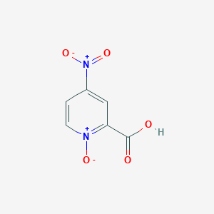 molecular formula C6H4N2O5 B081882 4-Nitropyridine-2-carboxylic acid 1-oxide CAS No. 14933-78-9