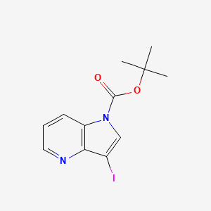 molecular formula C12H13IN2O2 B8188365 tert-butyl 3-iodo-1H-pyrrolo[3,2-b]pyridine-1-carboxylate 