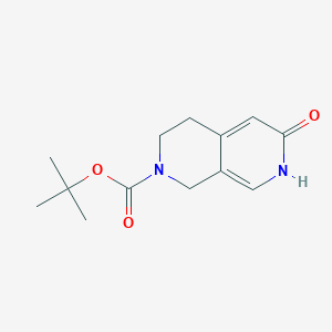 B8188511 Tert-butyl 6-hydroxy-3,4-dihydro-2,7-naphthyridine-2(1H)-carboxylate CAS No. 893566-83-1