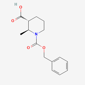 molecular formula C15H19NO4 B8188773 (2S,3R)-1-Cbz-2-methyl-piperidine-3-carboxylic acid 