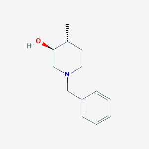molecular formula C13H19NO B8188839 (3S,4R)-1-benzyl-4-methylpiperidin-3-ol 
