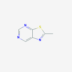B081891 Thiazolo[5,4-d]pyrimidine, 2-methyl- CAS No. 13554-88-6