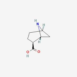 molecular formula C7H11NO2 B8189353 Rel-(1R,2S,5R)-6-azabicyclo[3.1.1]heptane-2-carboxylic acid 