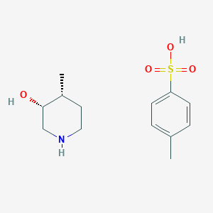 molecular formula C13H21NO4S B8189420 4-methylbenzenesulfonic acid;cis-4-methylpiperidin-3-ol 