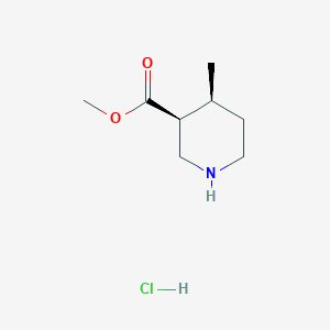 molecular formula C8H16ClNO2 B8190081 methyl (3S,4S)-4-methylpiperidine-3-carboxylate;hydrochloride 