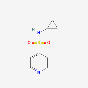 molecular formula C8H10N2O2S B8190638 Pyridine-4-sulfonic acid cyclopropylamide 