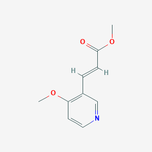 molecular formula C10H11NO3 B8190748 Methyl (E)-3-(4-methoxypyridin-3-yl)acrylate 