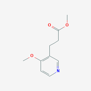 molecular formula C10H13NO3 B8190751 Methyl 3-(4-methoxypyridin-3-yl)propanoate 