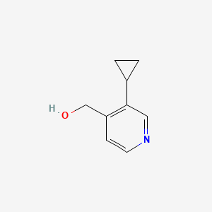 molecular formula C9H11NO B8190882 (3-Cyclopropylpyridin-4-yl)methanol CAS No. 1823931-46-9