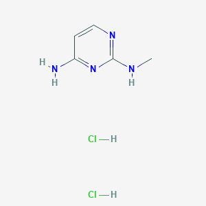 molecular formula C5H10Cl2N4 B8190927 N2-methylpyrimidine-2,4-diamine dihydrochloride 