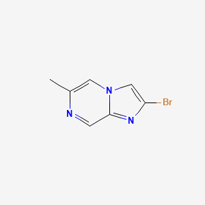 molecular formula C7H6BrN3 B8191115 2-Bromo-6-methylimidazo[1,2-a]pyrazine 