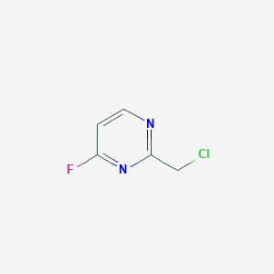 molecular formula C5H4ClFN2 B8191167 2-(chloromethyl)-4-fluoropyrimidine 