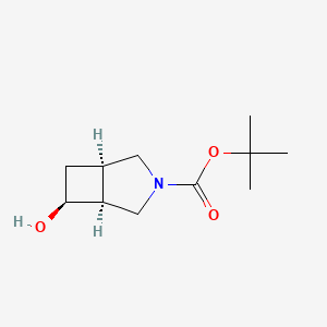molecular formula C11H19NO3 B8191206 Tert-butyl (1R,5S,6S)-6-hydroxy-3-azabicyclo[3.2.0]heptane-3-carboxylate 