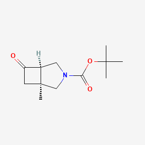 molecular formula C12H19NO3 B8191233 tert-butyl (1S,5R)-1-methyl-6-oxo-3-azabicyclo[3.2.0]heptane-3-carboxylate 