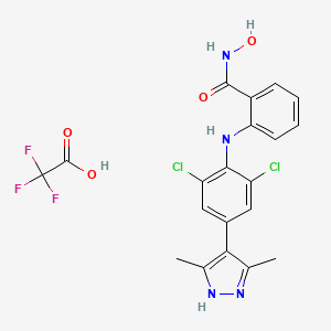 molecular formula C20H17Cl2F3N4O4 B8191618 FTO-IN-1 TFA 